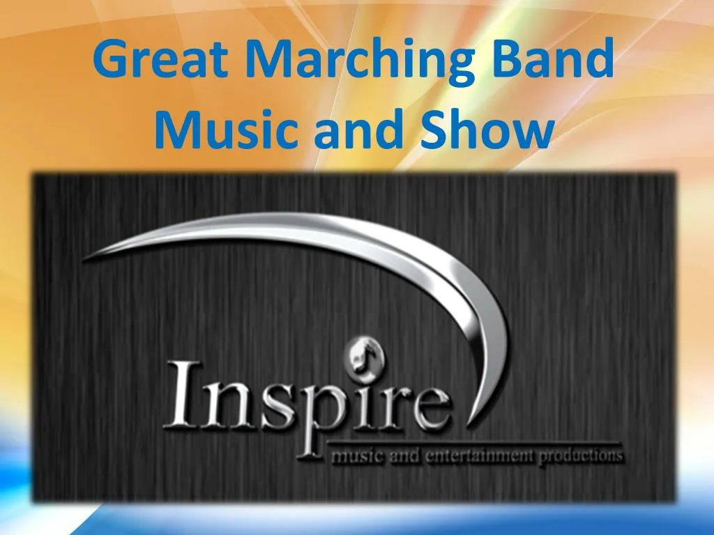 great marching band music a nd show