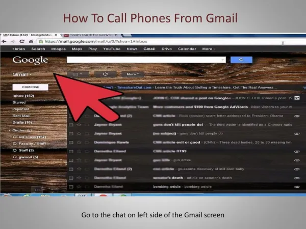 how to Call Phones from Gmail