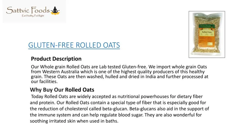 gluten free rolled oats