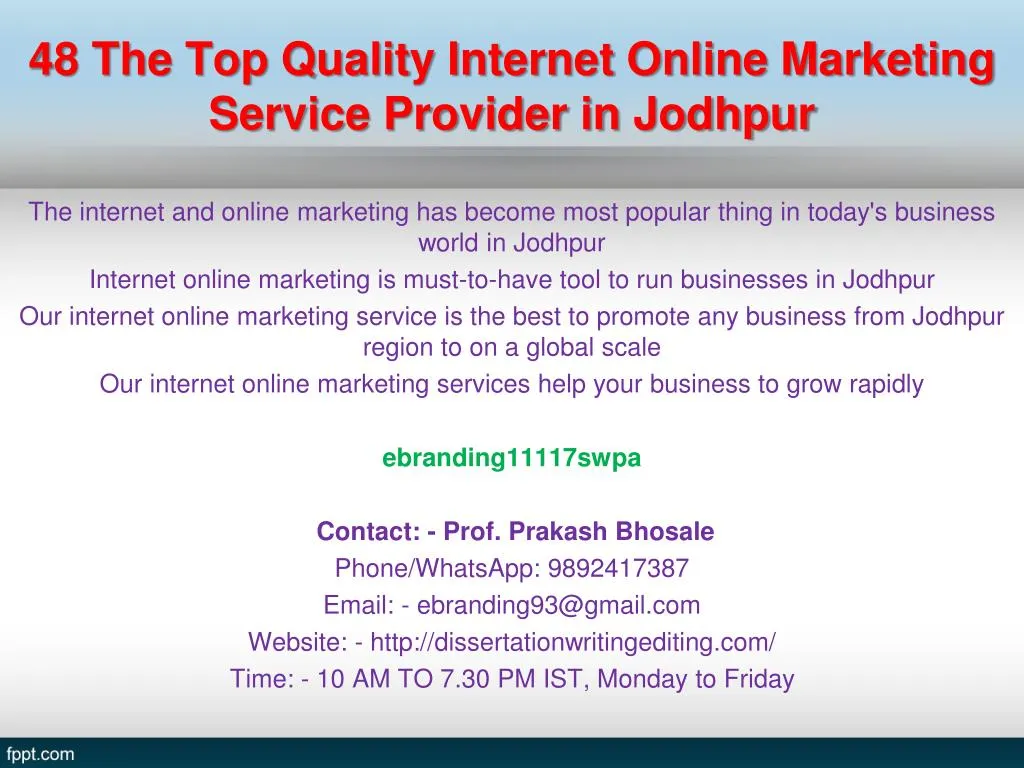 48 the top quality internet online marketing service provider in jodhpur