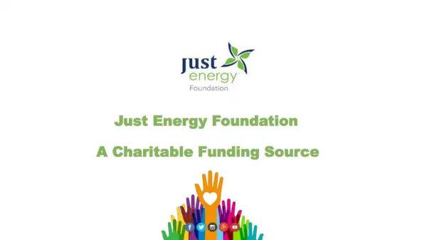 Just Energy Foundation: A Non-Profit Charitable Funding Source