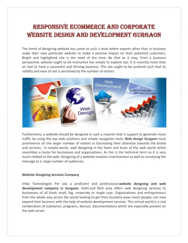 Responsive Web Design and Web Development Company in Gurgaon