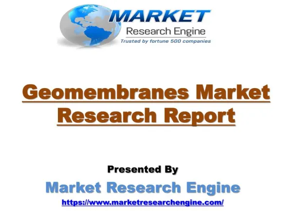 Geomembranes Market Worth US$ 3.5 Billion by 2022