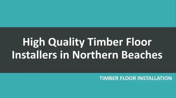 Timber Floor Installers in Northern Beaches