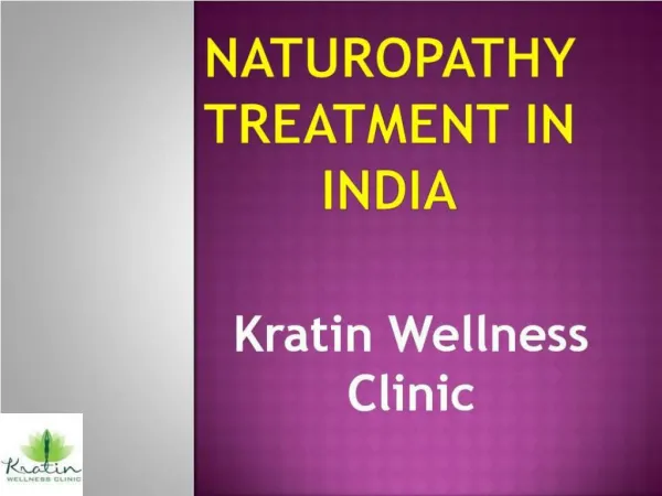 Naturopathy Treatment in India at Reasonable Price