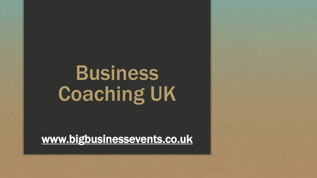 business coaching uk