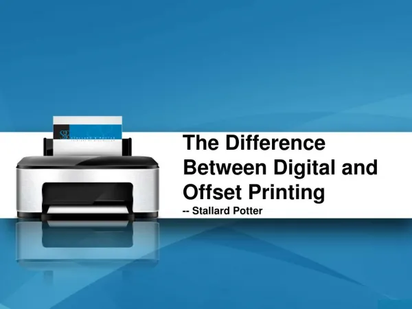 The Difference Between Digital and Offset Printing