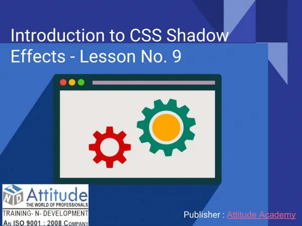 Introduction to CSS Shadow Effects - Lesson 9