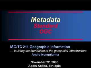November 22, 2006 Addis Ababa, Ethiopia - slide 1