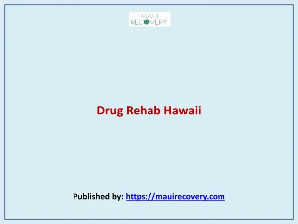 Drug Rehab Hawaii