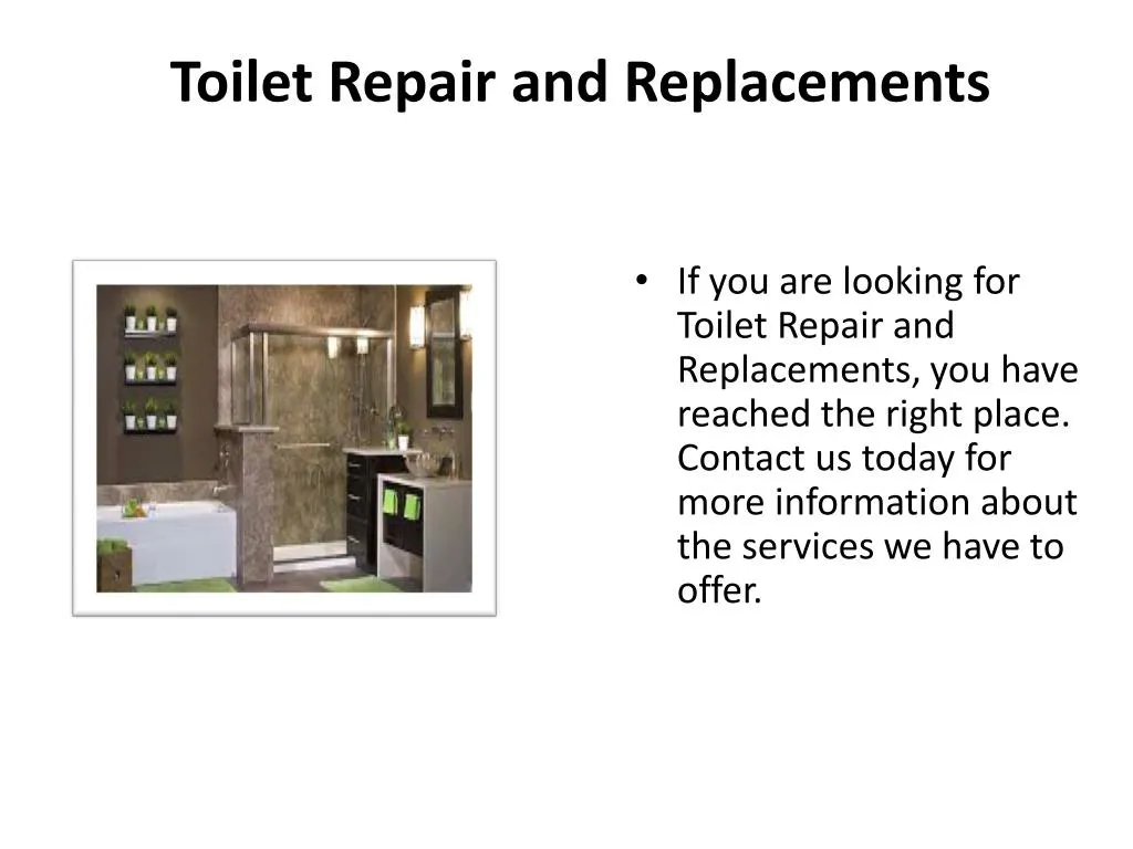 toilet repair and replacements