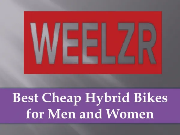 Best Hybrid Bikes For men