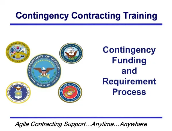 Contingency Contracting Training