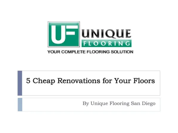 5 Cheap Renovations for Your Floors