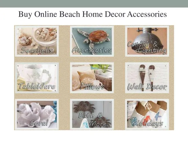 Beach Decor Accessories for your Dream Home