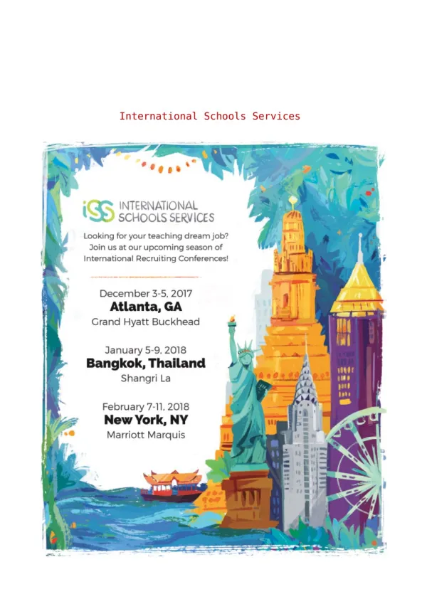 International Schools Services