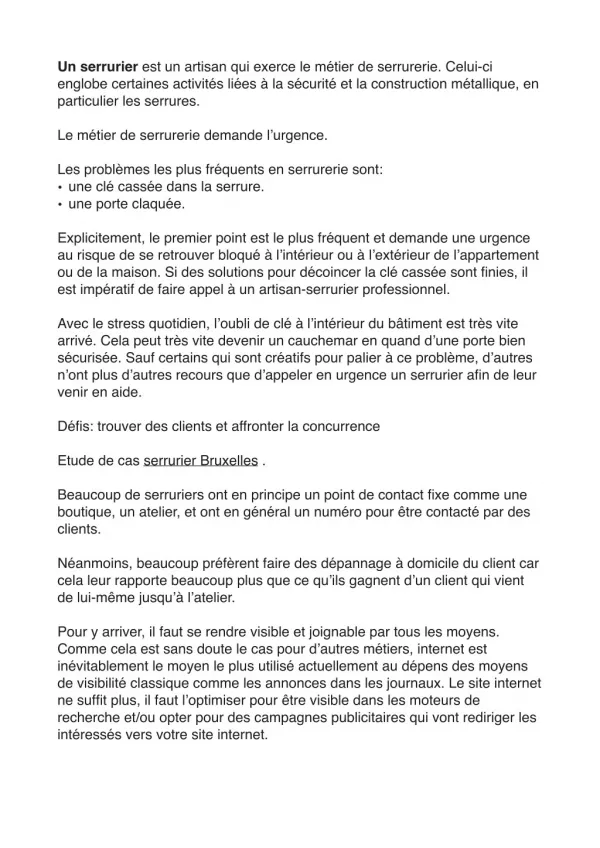 Serrurerie - Urgence et efficacité