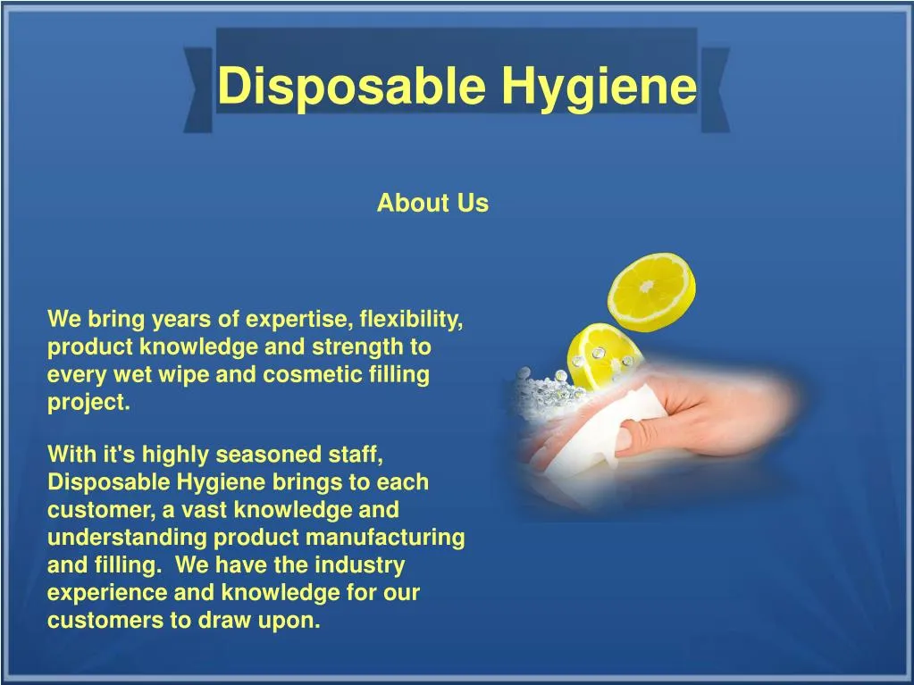 disposable hygiene