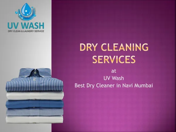 Dry cleaning services in navi mumbai