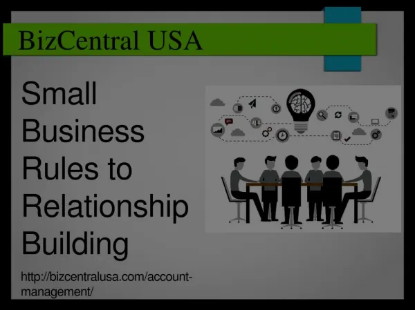 Small Business Rules to Relationship Building
