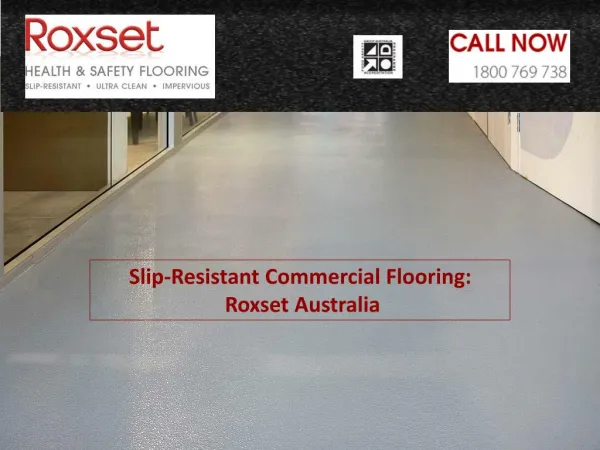 Slip-Resistant Commercial Flooring : Roxset Australia