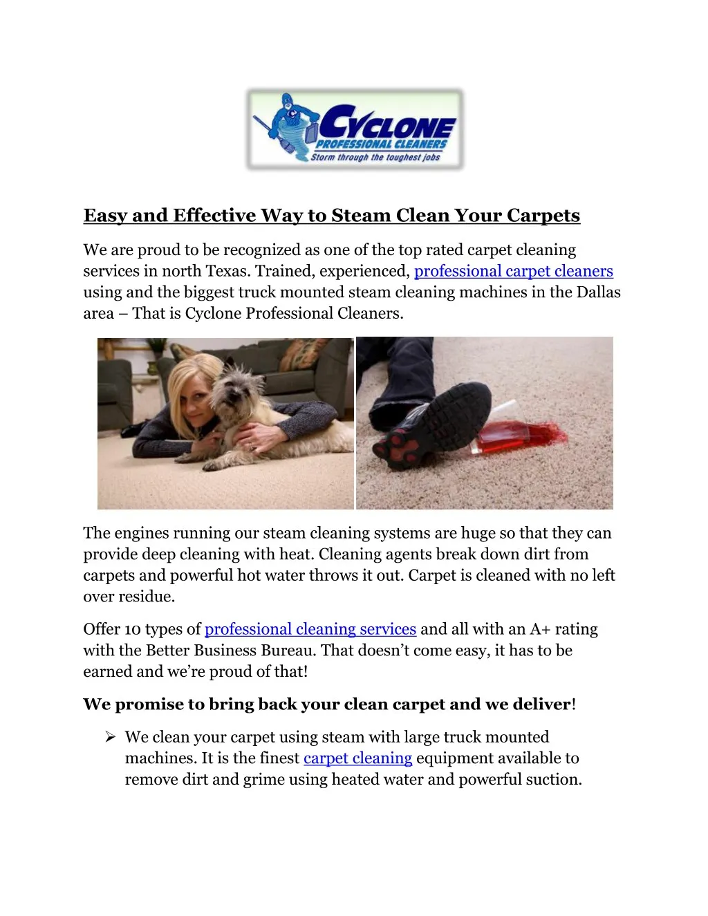 easy and effective way to steam clean your carpets