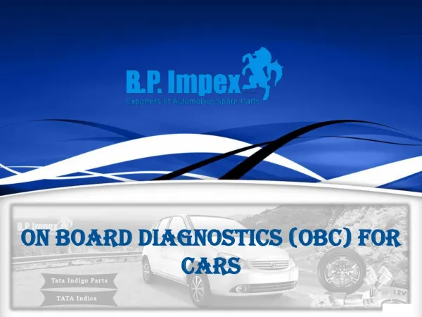 On Board Diagnostics (OBC) For Cars