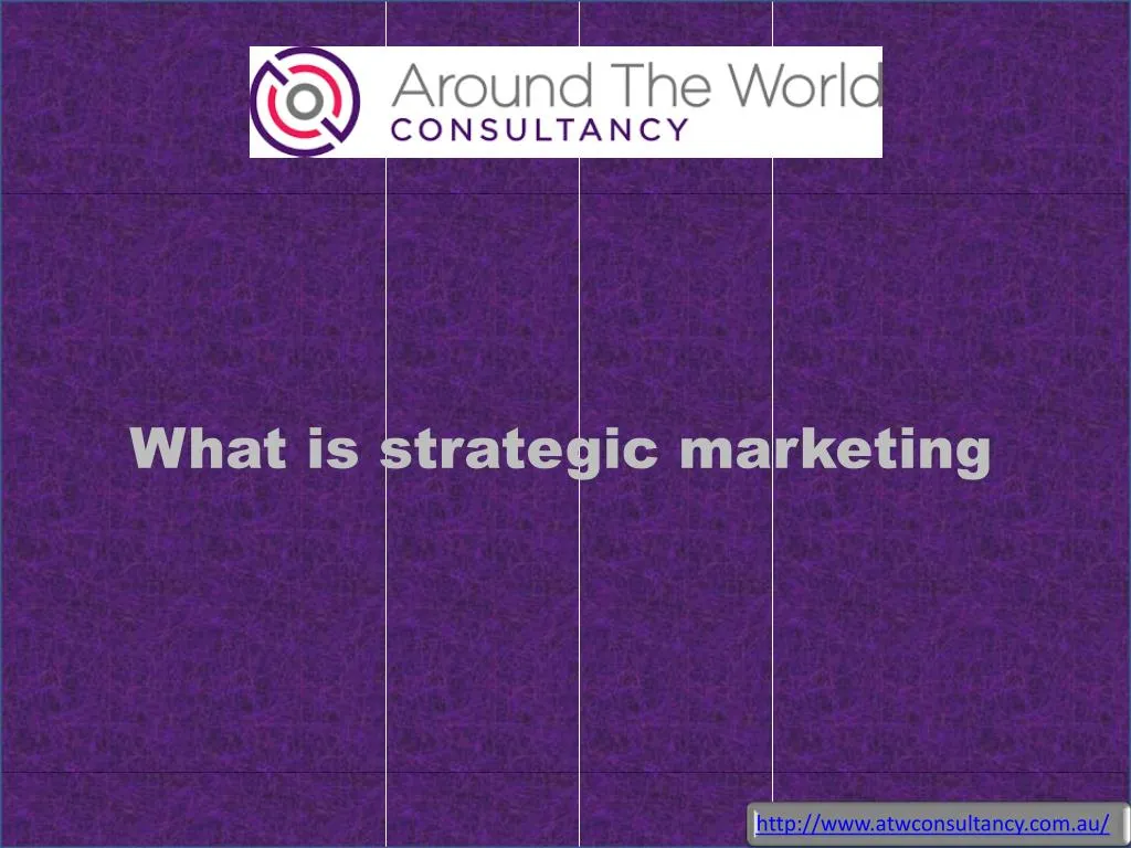 what is strategic marketing