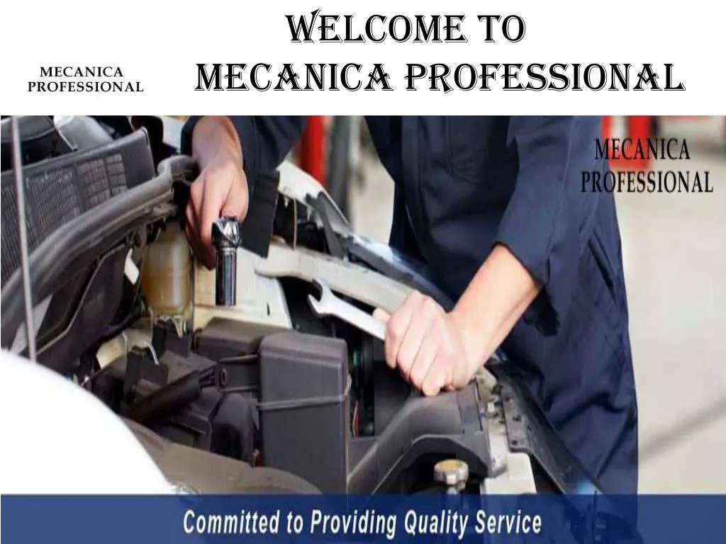 welcome to mecanica professional