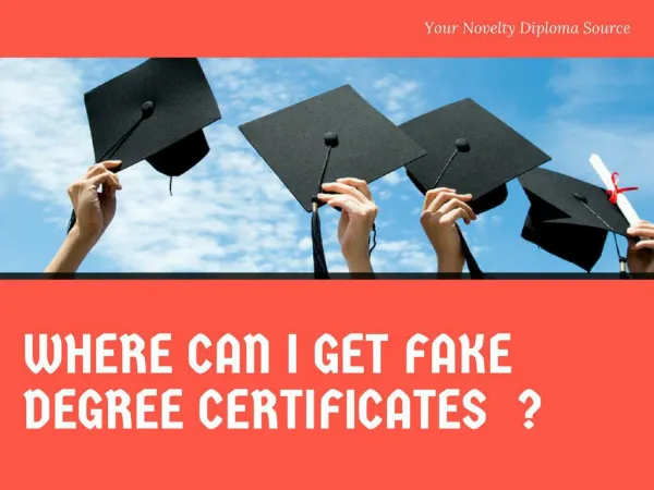 The Best Collection Of Fake Diploma Samples