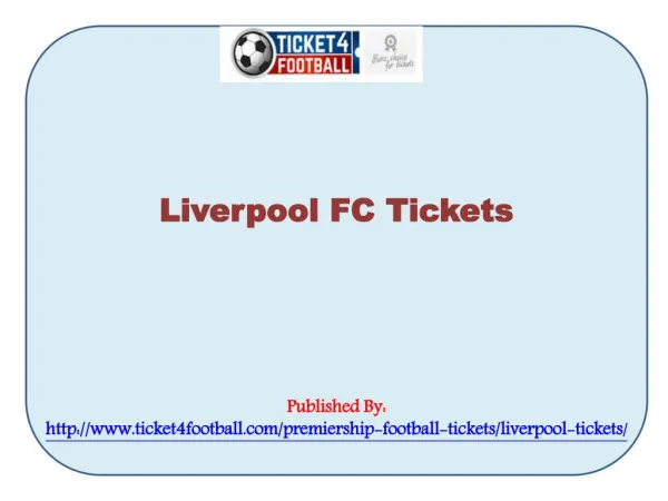 Liverpool FC Tickets