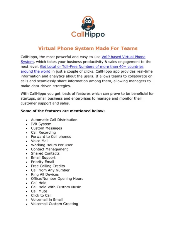 Virtual Phone System Made For Teams