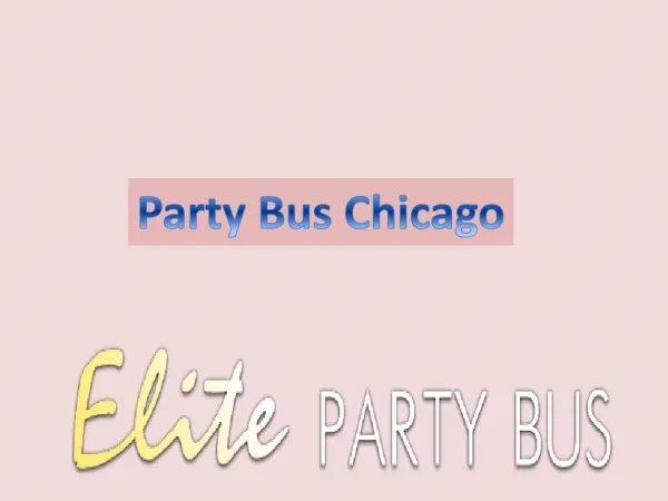 Party Bus Chicago
