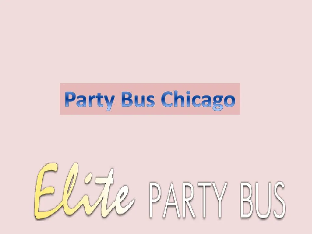 party bus chicago