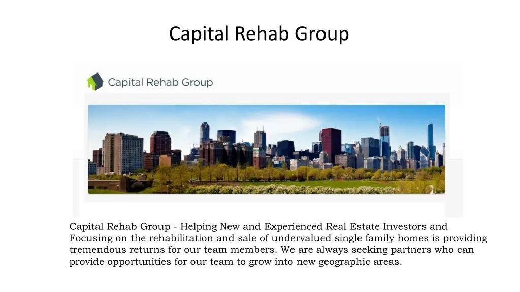 capital rehab group