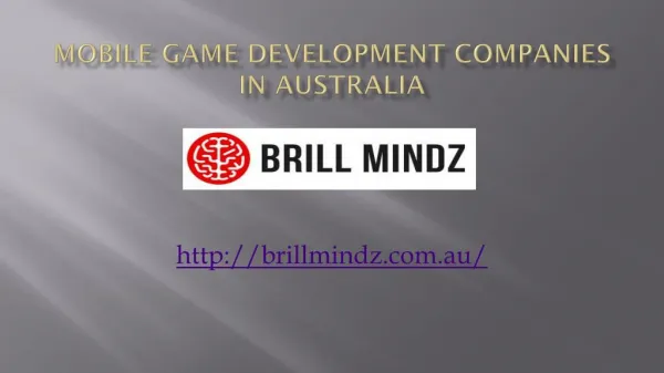 Best Mobile game development company in australia
