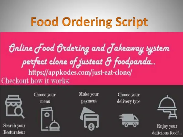 What could you Achieve with Online Food Ordering Script