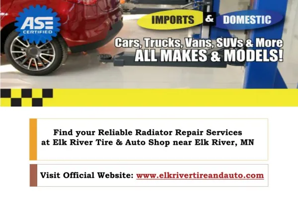 Find your Reliable Radiator Repair And Service near Elk river, mn
