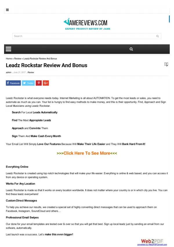 Leadz Rockstar Review And Bonus