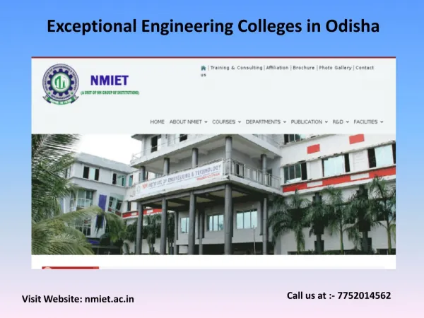 Exceptional Engineering colleges in Odisha