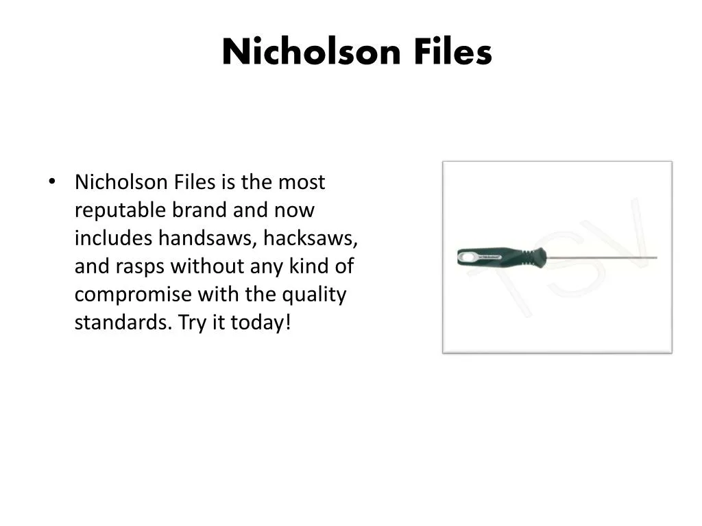 nicholson files