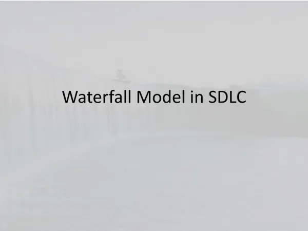 Waterfall Model in SDLC