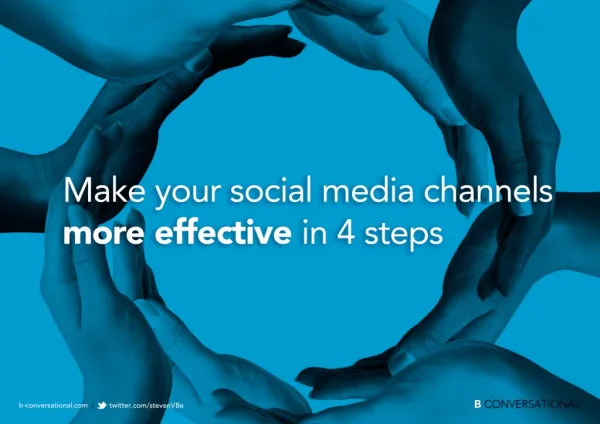Make your social media channels more effective in 4 steps