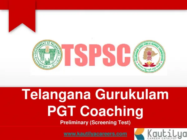 TSPSC Gurukulas PGT Telugu Medium - Online Training