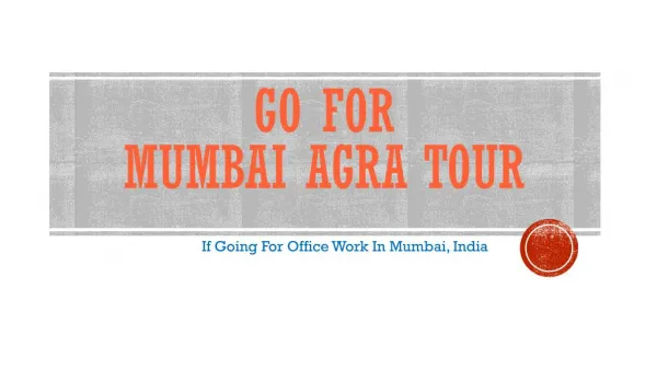 Mumbai Agra Mumbai Tour