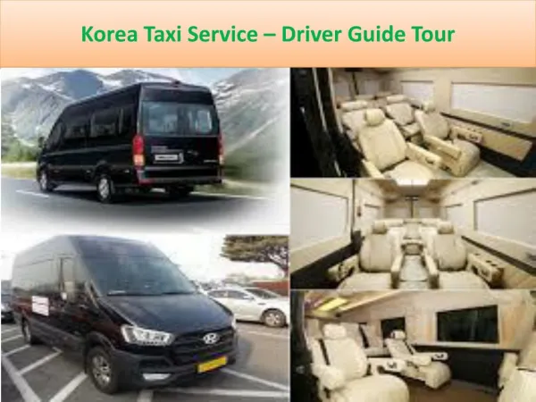 Korea taxi service – driver guide tour