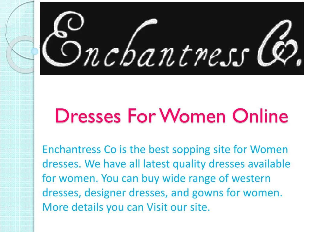 dresses for women online