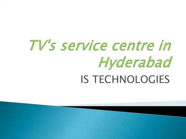 Tv's service center in hyderabad