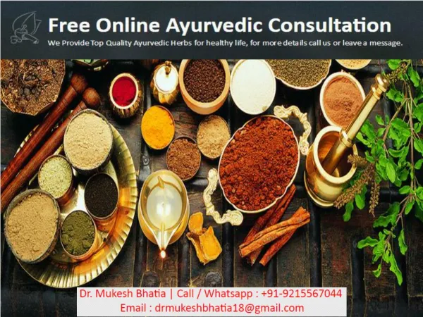 Treatment in ayurveda