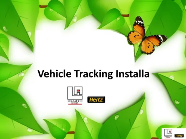 Vehicle Tracking Installa